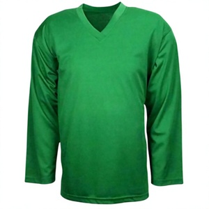 Jersey de Hockey sobre Hielo Unisex con Cuello en V y Manga Larga, 100% Poliéster, Transpirable, Corte Regular, Nombre del Equipo, Antibacteriano, para Todas las Temporadas, Deportivo - Product Image 3