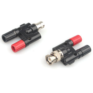 Connecteur femelle BNC vers <span class=keywords><strong>double</strong></span> <span class=keywords><strong>prise</strong></span> mâle banane 4 mm empilable - Product Image 3