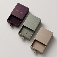 Boîte à tiroir en carton rigide de qualité supérieure SHINY avec enveloppes personnalisées pour l'emballage de bijoux de luxe pour les marques de boutiques