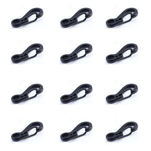Classic Mini Spring Hook <b>Key</b> <b>Ring</b> Zinc Alloy Type D EDC Gear Portable Black <b>Silver</b> Gray 15kg Load Capacity - Product Image 1