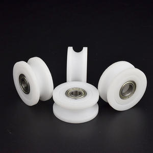 Ruota di Guida a U in Nylon POM con Scanalatura a V, Cuscinetto Rivestito in Plastica 608 per Porte, Finestre, Cassetti Sospesi, OEM - Product Image 4