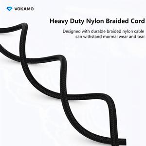 Câble de Charge Super Rapide USB C vers USB C 100W Cordon de Données en Nylon avec Affichage Led Câble Visible Type C Câble de Charge Rapide de Données Lumineuses - Product Image 6