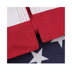 Drapeau américain USA TOP FLAGSINC, 3x5 pieds, double face, fabriqué aux États-Unis, résistant aux intempéries, pour extérieur, avec 2 œillets en laiton. - Product Image 1
