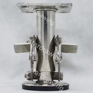 S-S 304 Edelstahl Rollen rad Boden Truck <span class=keywords><strong>Lock</strong></span> <span class=keywords><strong>Caster</strong></span> - Product Image 3