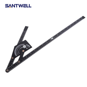 Regla de Ángulo Universal Ajustable, de Acero al Carbono y Aleación de Aluminio, 180° °   Calibrador, herramienta de medición multiusos para trabajar la madera - Product Image 1