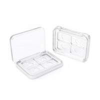 10g étiquette personnalisée palette de fard à paupières vide transparente 4 couleurs cosmétiques ombre à paupières boîte de maquillage palette emballage