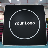 Tapis de lutte gonflable BJJ, texture Tatami, surface antidérapante, DWF Drop Stitch pour MMA, Jiu Jitsu, salle de sport à domicile, dojo, fabrication directe OEM