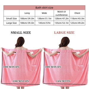 Asciugamano da bagno in cotone ad asciugatura rapida da donna indossabile per la doccia da palestra da spiaggia Spa per uso da ragazza ad asciugatura rapida <span class=keywords><strong>accappatoio</strong></span> e lavare indumenti - Product Image 4