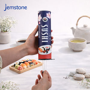 Vente d'usine, tube en papier pour emballage de sushi, cylindre rigide en carton, doublure en aluminium, portable, qualité alimentaire - Product Image 2