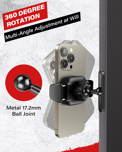 A2C 맞춤형 자석 휴대폰 홀더 체육관 골프 가방 카트 책상 벽걸이 접이식 조절 가능 360도 회전 휴대용 미니 스탠드 - Product Image 5