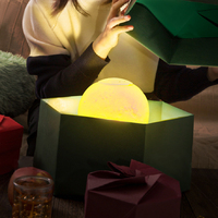 Meilleure vente lampe de lune 3D veilleuse LED humidificateur usb charge huile essentielle diffuseur d'arôme d'air à ultrasons pour brumisateur