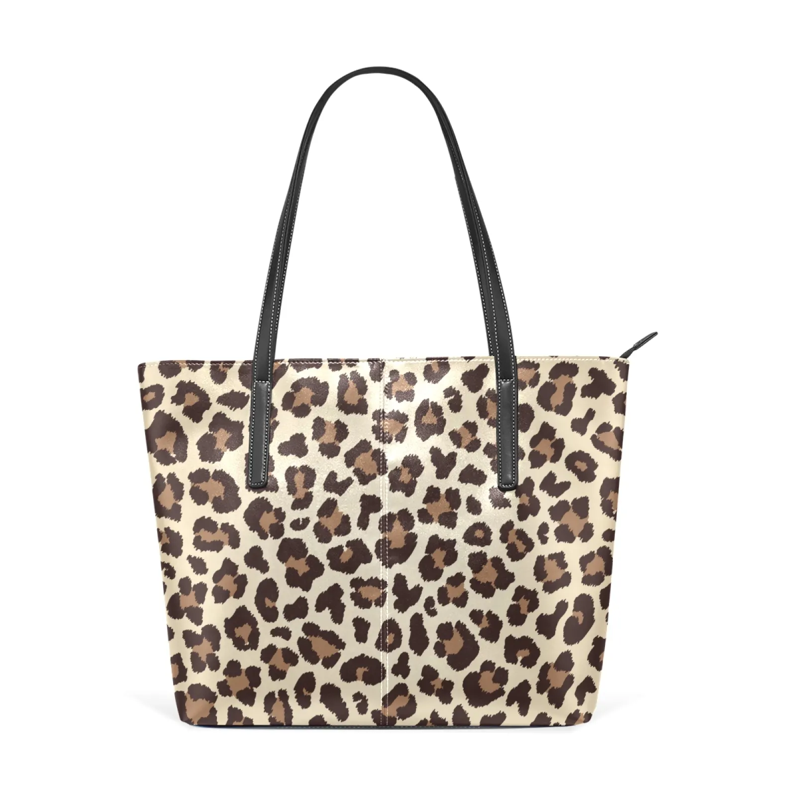 Kustom Leopard Kasual Kulit Shoulder Tote Tas Tas Tangan untuk Wanita Mewah