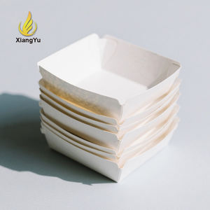 Barquettes alimentaires en papier kraft de qualité alimentaire, à ouverture supérieure, contenants écologiques personnalisés pour l'emballage de la restauration rapide avec certification FDA - Product Image 1