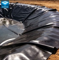 Rouleau de géomembrane HDPE imperméable, lisse et texturé, double texture, norme ASTM GM13, anti-infiltration pour l'exploitation minière et les réservoirs