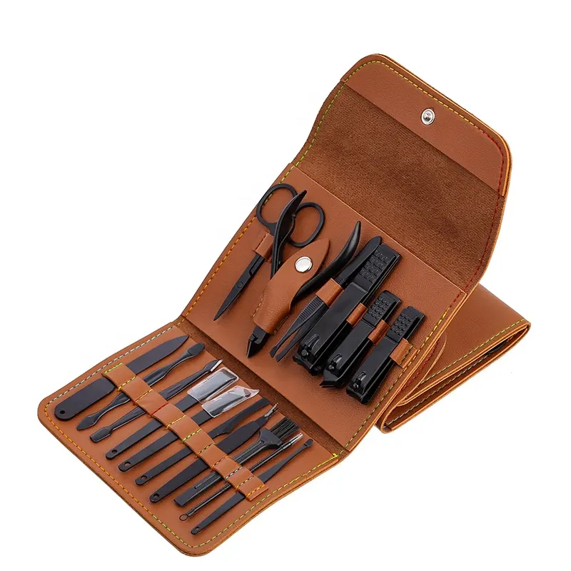 Kit de soins des pieds 17 pièces, outils professionnels de manucure et de pédicure multifonctions, meilleure vente, 2019