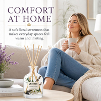 Diffuseur de parfum à bâtonnets Lavande Vanille, Luxe, pour Maison, Chambre, Bureau, Désodorisant d'ambiance - Ventes Flash
