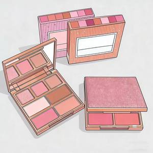 Paleta de Maquillaje de Alta Calidad, 7 Colores, Sombra de Ojos en Polvo, Rubor, Tono Bronceado de Ensueño, Iluminador Facial, Larga Duración - Product Image 2