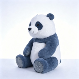 Customized <b>Panda</b> stuffed animal, Blue <b>panda</b> plush, Sitting <b>panda</b> plushie, Cute <b>panda</b> stuffed <b>toy</b> - Product Image 1