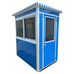 Prefabricate Security Guard Shelter Hot Sales Outdoor Security Guard Booth China Factory Price Cheap Prefab Homes