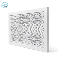 Grille de ventilation décorative en aluminium de luxe - Diffuseur d'air de retour HVAC à motif personnalisé pour hôtels et bâtiments modernes