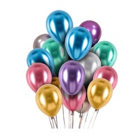 Ballon en latex métallisé chromé de 10 pouces pour décoration de fête, gonflable à l'hélium ou à l'air, idéal pour anniversaire et mariage - Vente en gros