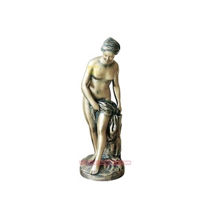 Estatua de Bronce de Chica Joven Desnuda, Escultura de Arte en Metal para Decoración de Hogar, Hotel, Sala de Estar, Paisajismo Urbano, Mascota Decorativa - Product Image 6