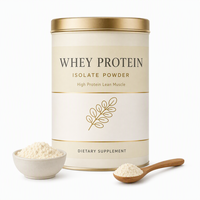 Bubuk Whey Protein Isolate Tinggi Protein Rendah Lemak Rendah Karbohidrat Nutrisi Olahraga Suplemen Premium Dewasa Vegan Bebas Gluten Otot