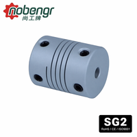 Acoplamiento Helicoidal de Aleación de Aluminio Industrial con Tornillo de Posicionamiento, Tipo Roscado sin Holgura, para Transmisión de Robots CNC