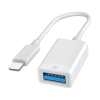 Cable Adaptador OTG de Cámara Lightning Macho a USB 3.0 Hembra de Alta Compatibilidad para Sincronización de Datos para iPhone