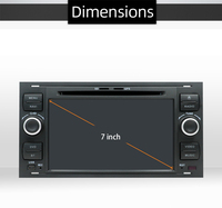 DVD ile 7 inç 2Din araç DVD oynatıcı oyuncu FM AM radyo RDS GPS cihazı DSP araba navigasyon ile Ford için Suit