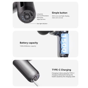 Alat pijat jaringan dalam pemijat punggung, pemijat perkusi otot elektrik untuk menghilangkan rasa sakit - Product Image 5