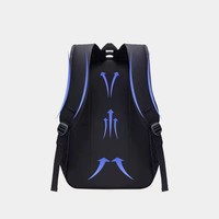 Kişiselleştirilmiş Unisex Yumuşak Sırtlı Her Stilde Kullanılabilir Su Geçirmez Polyester Laptop Okul Sırt Çantası Geometrik Fizyolojik Kavisli Sırt İçliği