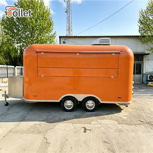 Carritos de Comida en Oferta, 4 Ruedas, Camión de Comida Rápida Eléctrico, Remolque de Comida con Parrilla de Pollo a Gas - Product Image 1