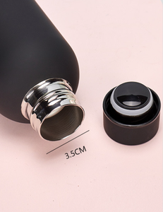 Botella <span class=keywords><strong>de</strong></span> Agua Deportiva <span class=keywords><strong>de</strong></span> <span class=keywords><strong>Boca</strong></span> Pequeña <span class=keywords><strong>de</strong></span> 350 ml, Acero Inoxidable con Recubrimiento <span class=keywords><strong>de</strong></span> Goma, para Leche, para Campamento, Fiesta, 12 oz - Product Image 6