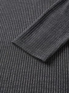 Maglione da Uomo con Scollo a V, Anti-Pilling, Stampa Frontale, Lavorazione a Maglia con Filato Mélange, Idea Regalo di Natale - Product Image 5
