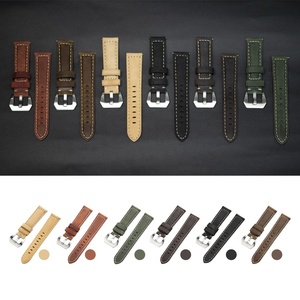 NATOBELT Two Pieces Vintage Genuine Leather Apple Watch band Zulu <span class=keywords><strong>Loop</strong></span> Smart Watch Straps For Apple Watch Series <span class=keywords><strong>3</strong></span> 4 5 - Product Image 6