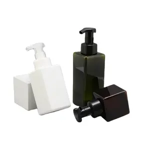 Dispenser di sapone pompa di schiuma bottiglia lozione riutilizzabile bottiglia quadrata vuota PETG Set 250ML 450ML 650ML