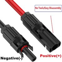 Kabel Penghubung PV Adaptor SAE Panel Surya 10AWG Kuningan PVC IP67 Tahan Air 25V Koneksi Mudah Kit Pengisi Daya Baterai Kompatibel RV
