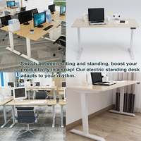 Cadre de bureau électrique réglable en hauteur 71" x 31" pour bureau à domicile, design écologique