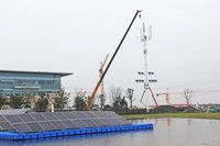 Éolienne à axe vertical ESG H12-W-18 1KW, pales en fibre de nylon, sortie 12V/24V, diamètre du rotor 1,28m, pour système d'énergie éolienne domestique