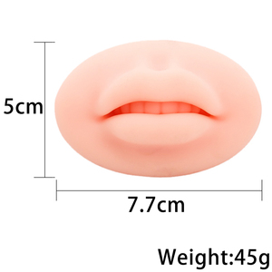 Professionale 5D Soft Practice Skin Lips Tattoo Skin per la fornitura di strumenti per l'allenamento del trucco permanente - Product Image 2