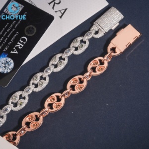 Eyes - Cadena Cubana de Lujo para Mujer, Chapada en Rodio, Certificada por GRA, Plata 925, Antideslustre, Joyería al por Mayor para Fiestas - Product Image 4