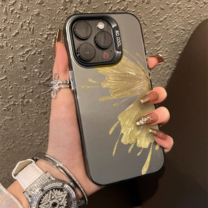 Custodia per <span class=keywords><strong>iPhone</strong></span> 16 <span class=keywords><strong>Pro</strong></span> <span class=keywords><strong>Max</strong></span> con Farfalla, Colore Laser Argento Oro, Resistente in TPU PC, Compatibile con <span class=keywords><strong>iPhone</strong></span> 15 <span class=keywords><strong>14</strong></span> 13 12 <span class=keywords><strong>Pro</strong></span> <span class=keywords><strong>Max</strong></span> - Product Image 5