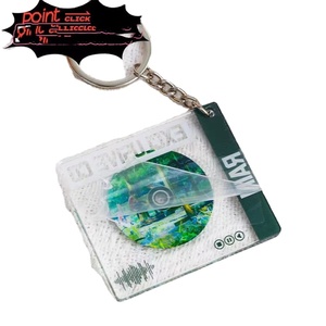Llavero inteligente personalizado de acrílico con mini CD, tarjeta de acceso NFC, etiqueta musical, resistente al agua, toque para reproducir, <span class=keywords><strong>regalo</strong></span>. - Product Image 1