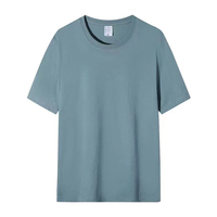 Produsen Kaos Katun Berkualitas Tinggi, Kaos Pria Oversize Bahan Katun Tebal untuk Streetwear Musim Panas