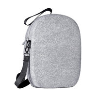 Étui de transport rigide Compatible avec Oculus Quest 2 avec bandoulière réglable rangement de voyage EVA coque dure antichoc gris