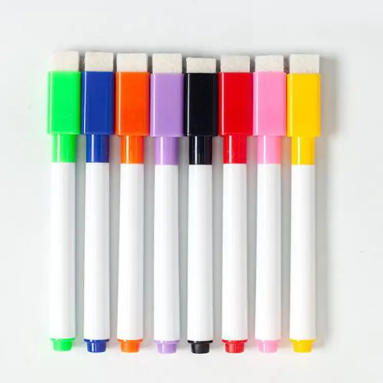 High Quality Smooth Writing Colorful Markers 8 Colors Magnetic White Board Marker Pen For School And Office