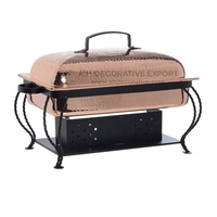 Plats de service rectangulaires chauffants pour buffet / Plats de service brillants et polis avec impression personnalisée – Fournitures de traiteur à vendre