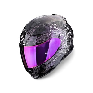 Casco Integrale Scorpion Exo 491 Nero Viola Taglia S in Policarbonato per Moto - Product Image 1