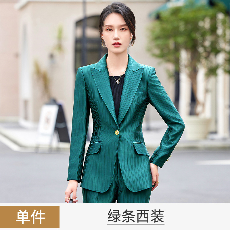 green suit